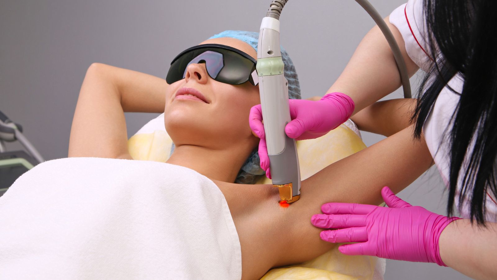 A Woman in a Full Body Hair Removal Session
